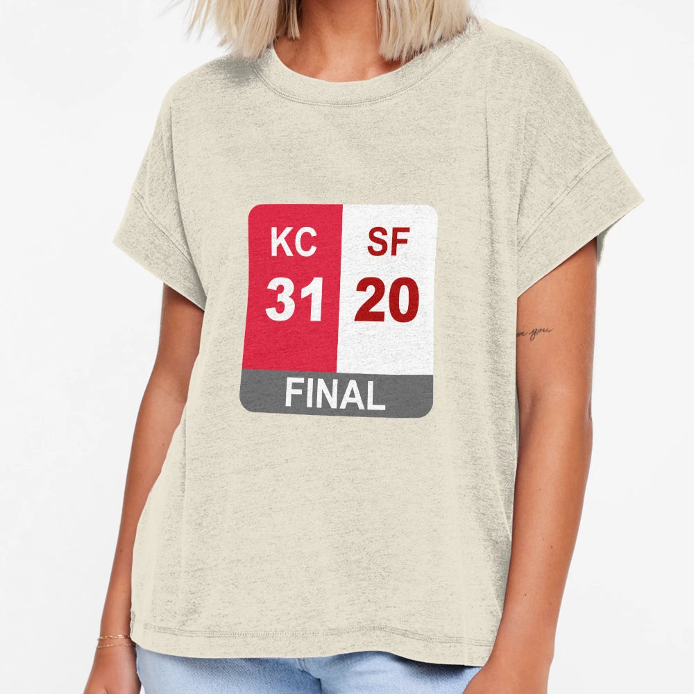 Super Bowl Liv Final Score T-Shirt - Aesthetic Graphic Unisex - T-Shirt, Sweatshirt, Hoodie