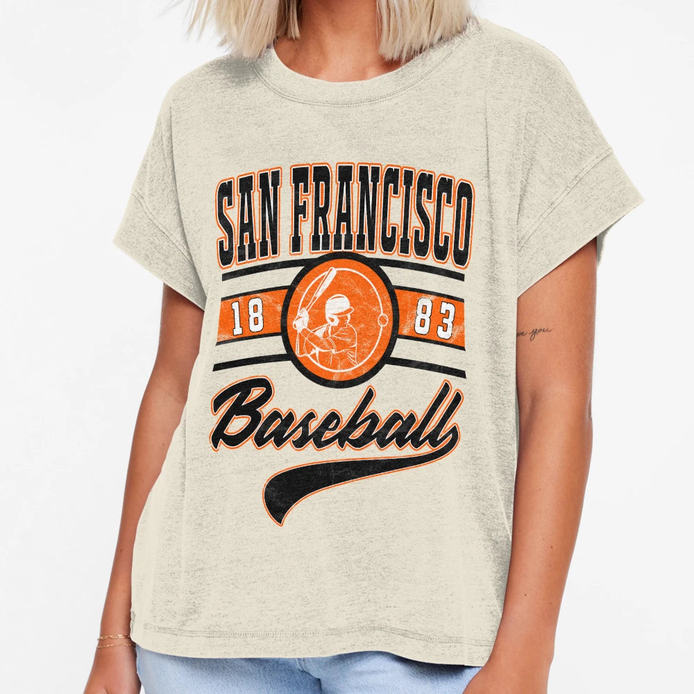 San Francisco Baseball T-Shirt - Graphic Print Men Women - T-Shirt, Sweatshirt, Hoodie
