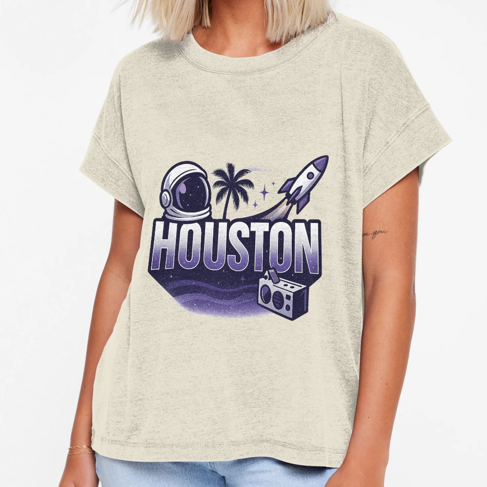 Houston Astronaut T-Shirt - Graphic Print for Adults - T-Shirt, Sweatshirt, Hoodie