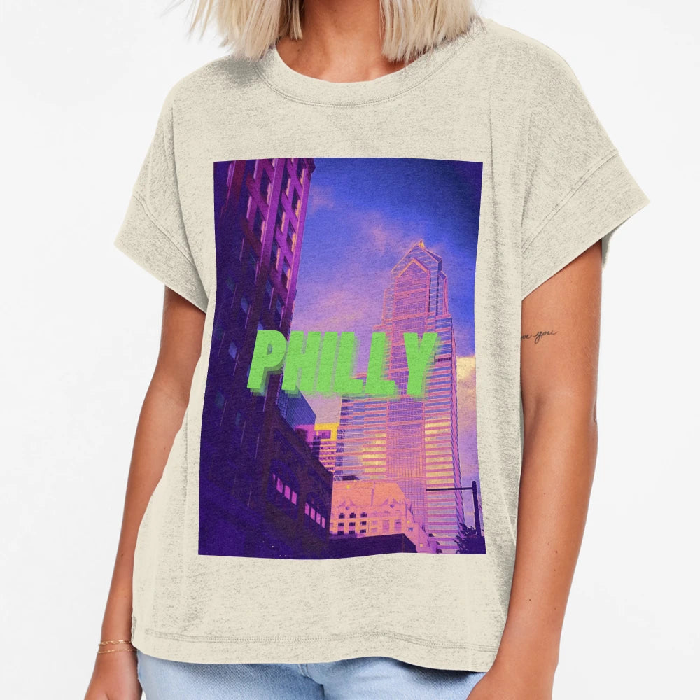 Hot Summer Day Philadelphia T-Shirt - Aesthetic Graphic Men Women - T-Shirt, Sweatshirt, Hoodie