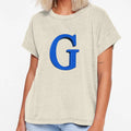Letter G Dimensional Blue T-Shirt - Casual Everyday Wear Unisex - T-Shirt, Sweatshirt, Hoodie