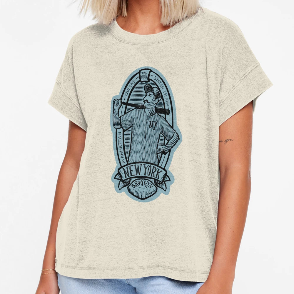 New York Baseball Player Label T-Shirt - Casual Everyday Wear for Adults - T-Shirt, Sweatshirt, Hoodie