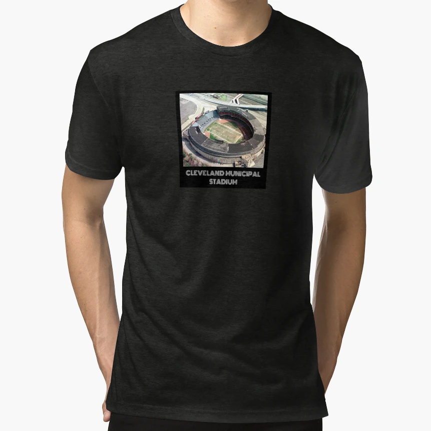 Cleveland Municipal Stadium T-Shirt - Aesthetic Graphic for Adults - T-Shirt, Sweatshirt, Hoodie