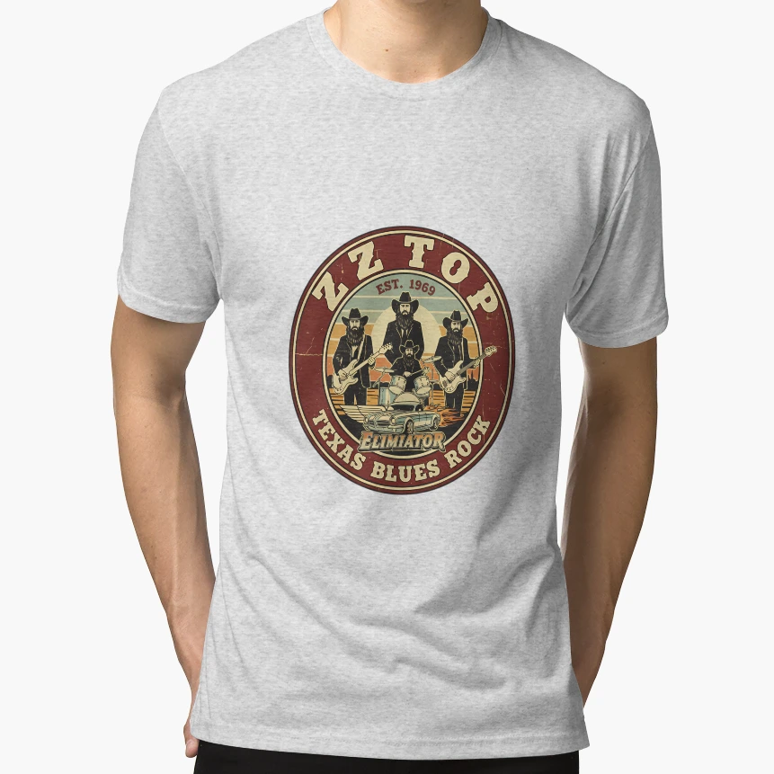 Texas Blues Rock T-Shirt - Graphic Print Unisex - T-Shirt, Sweatshirt, Hoodie