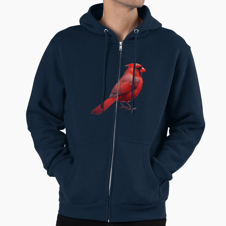 Northern Cardinal Hoodie - Casual Everyday Wear for Adults - T-Shirt, Sweatshirt, Hoodie