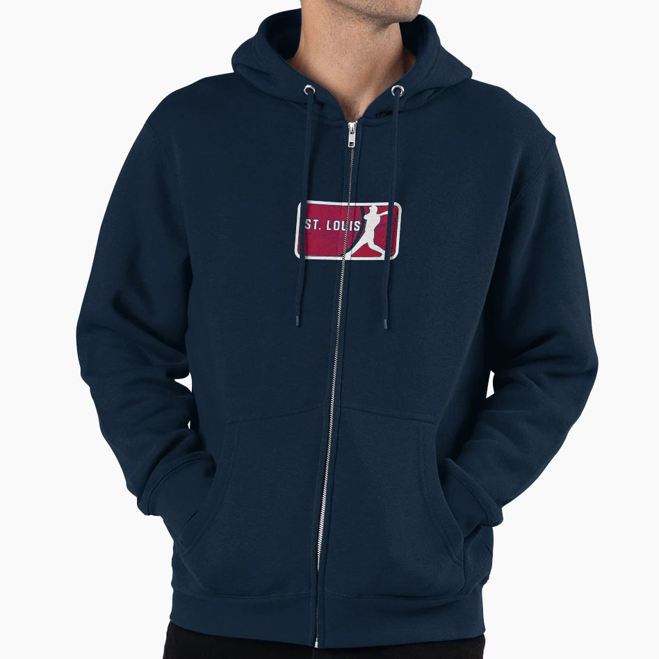 St Louis Baseball Player Street Map Hoodie - Streetwear Style for Adults - T-Shirt, Sweatshirt, Hoodie