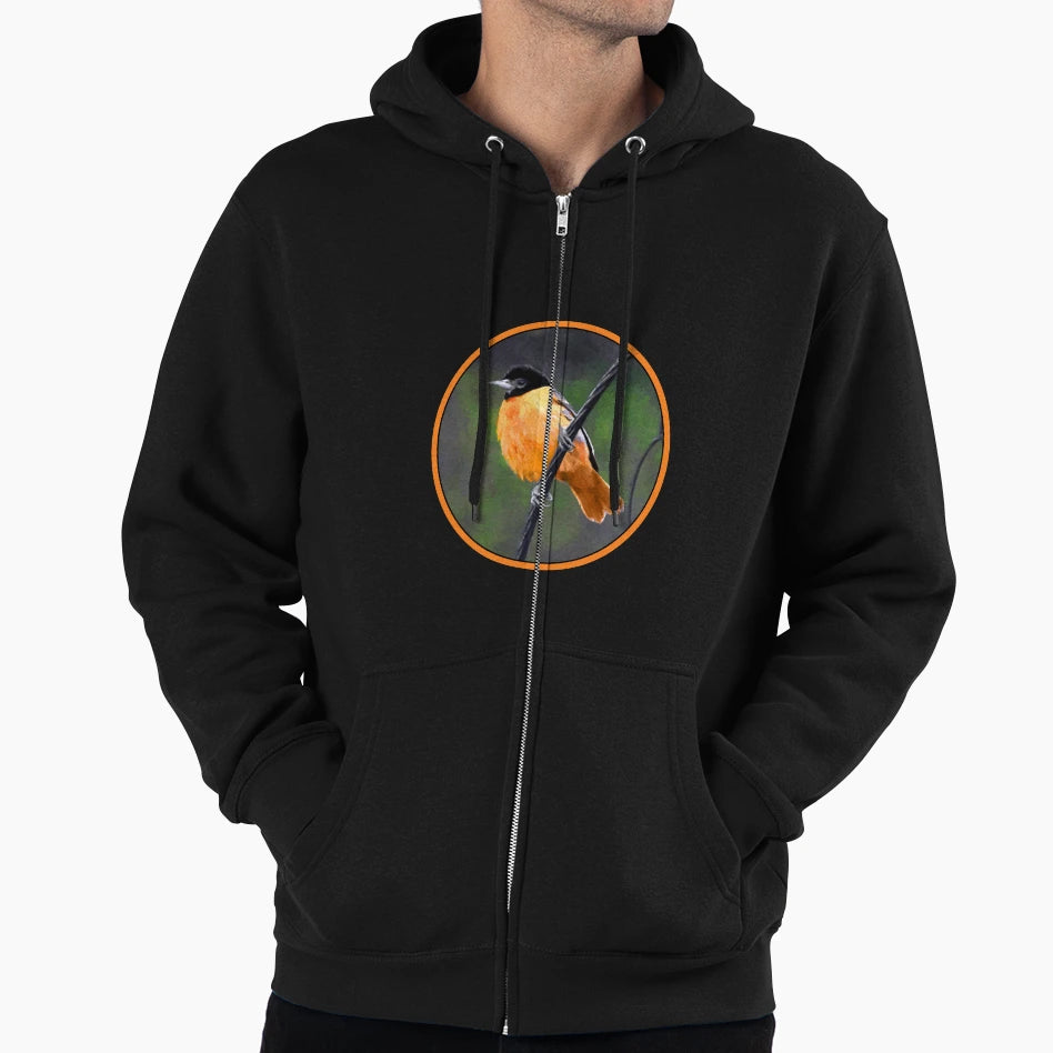 Baltimore Oriole Hoodie - Minimalist Print Men Women - T-Shirt, Sweatshirt, Hoodie