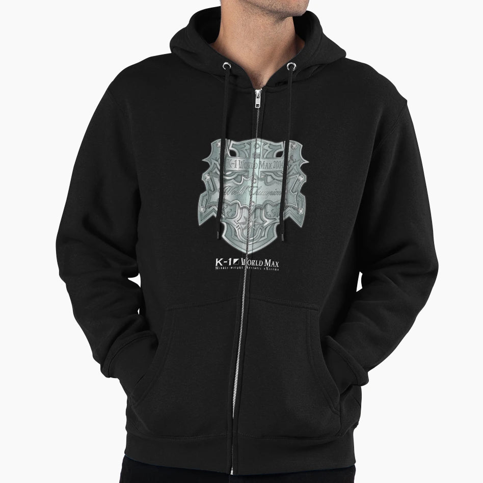 K 1 World Max Belt 2004 White Writings Hoodie - Unique Graphic for Adults - T-Shirt, Sweatshirt, Hoodie
