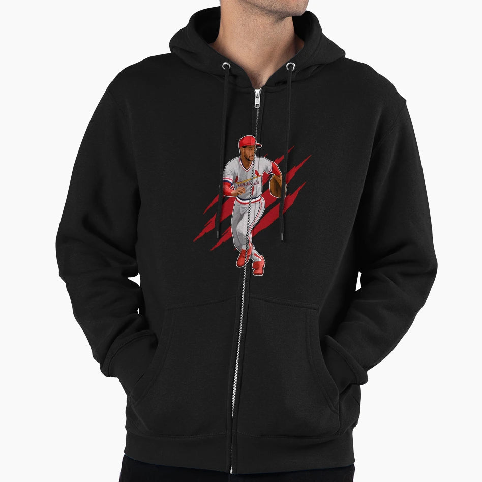 Ozzie Smith Circa 1987 1 Claw Hoodie - Novelty Apparel Unisex - T-Shirt, Sweatshirt, Hoodie