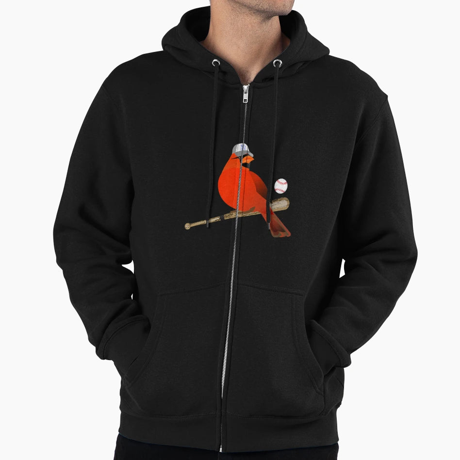 Saint Louis Red Cardinal Funny Bird Hoodie - Fun Novelty Design Unisex - T-Shirt, Sweatshirt, Hoodie