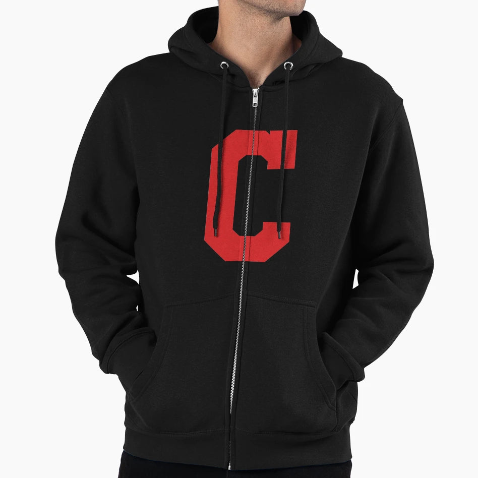 Alphabet Red C Sports Letter C Hoodie - Graphic Print Men Women - T-Shirt, Sweatshirt, Hoodie