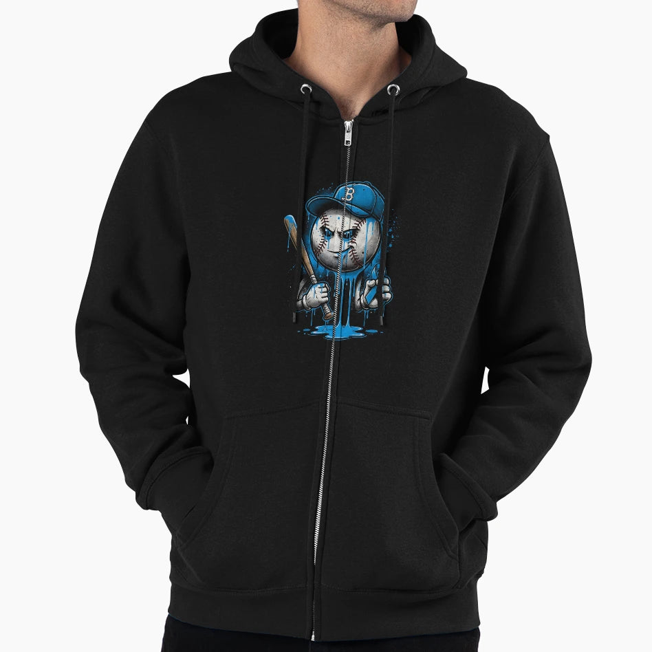 Diabetes Awareness Baseball Drip Ice Hoodie - Graphic Print for Adults - T-Shirt, Sweatshirt, Hoodie