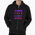 San Diego 2026 Layered Typography Hoodie - Fun Novelty Design for Adults - T-Shirt, Sweatshirt, Hoodie