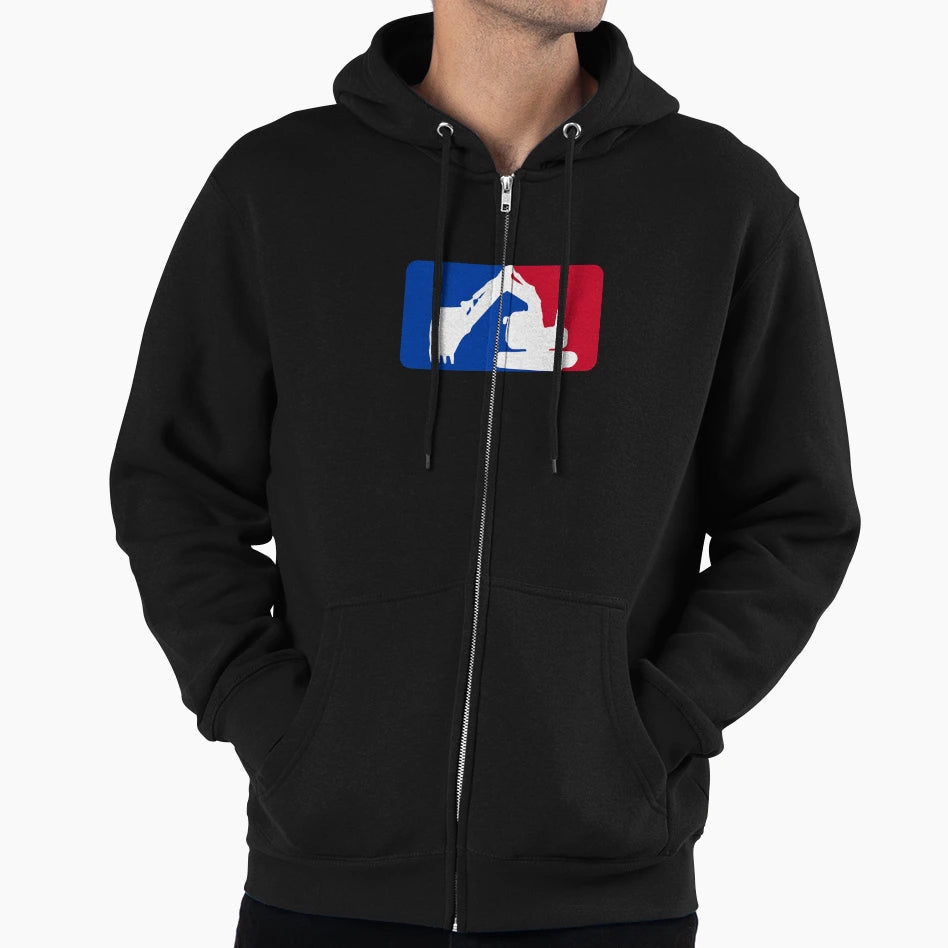 Excavator League 2 Hoodie - Trendy Graphic for Adults - T-Shirt, Sweatshirt, Hoodie