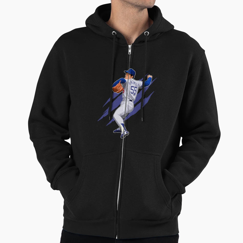 Orel Hershiser Pitches Legend 56 Claw Hoodie - Custom Art Print Men Women - T-Shirt, Sweatshirt, Hoodie