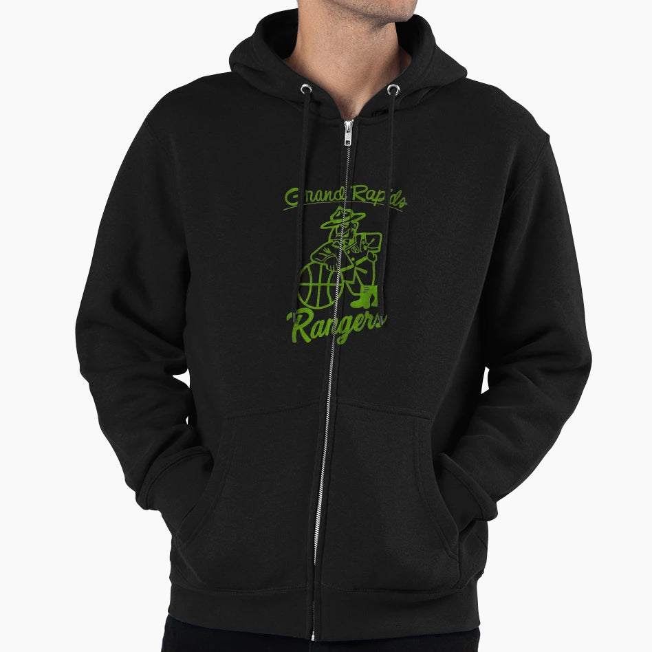 Defunct Grand Rapids Rangers Basketball Hoodie - Unique Graphic Men Women - T-Shirt, Sweatshirt, Hoodie