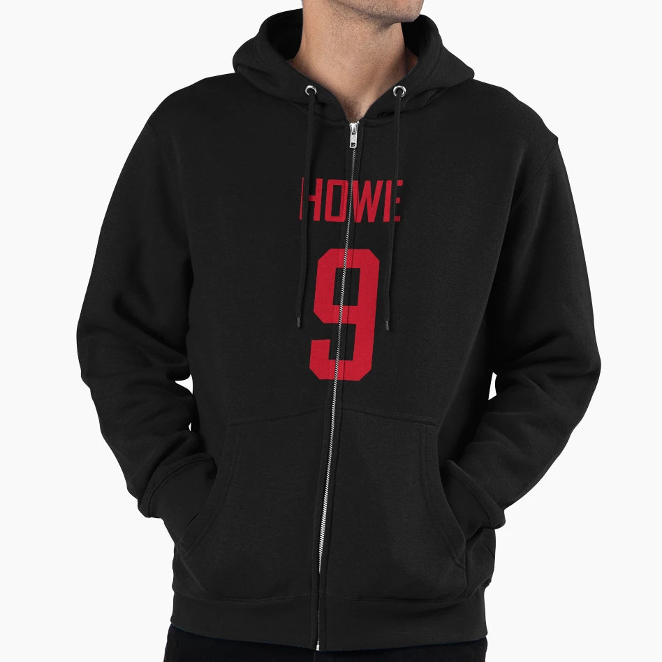 Howe Red Wings Home White Red Hoodie - Custom Art Print Men Women - T-Shirt, Sweatshirt, Hoodie