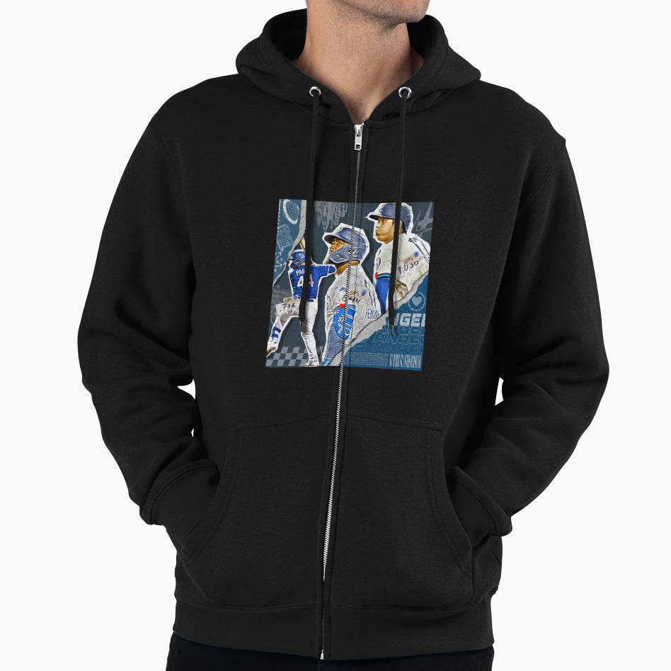 Los Angeles Baseball Team Squad Hoodie - Fun Novelty Design for Adults - T-Shirt, Sweatshirt, Hoodie