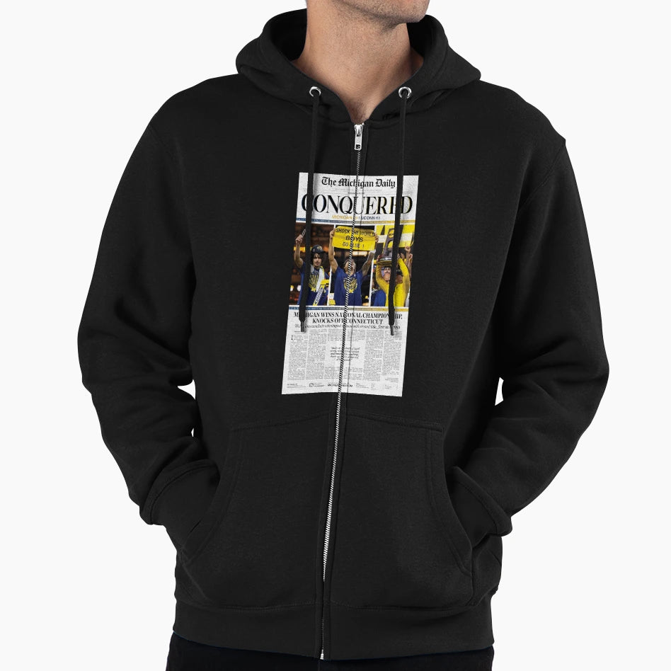 Michigan Daily Front Cover 4 8 26 Hoodie - Casual Everyday Wear Unisex - T-Shirt, Sweatshirt, Hoodie