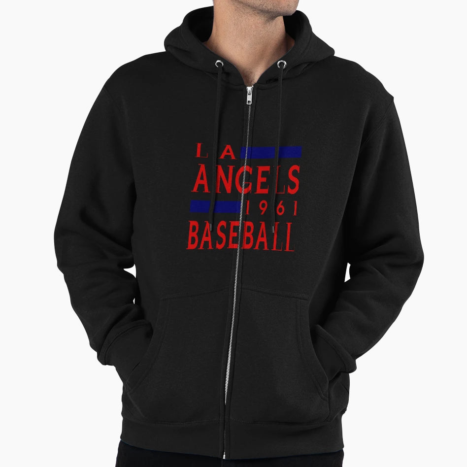 La Angels Baseball Hoodie - Aesthetic Graphic Unisex - T-Shirt, Sweatshirt, Hoodie