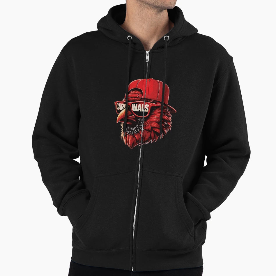 Cardinal Bird Red Bird Nature Lover Hoodie - Fun Novelty Design for Adults - T-Shirt, Sweatshirt, Hoodie
