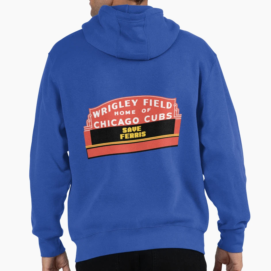 Save Ferris Wrigley Field Sign Hoodie - Novelty Apparel Men Women - T-Shirt, Sweatshirt, Hoodie