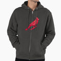 Bold Red Cardinal Branch Striking Bird Art Hoodie - Custom Art Print Unisex - T-Shirt, Sweatshirt, Hoodie