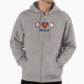 Peace Love Baseball Detroit Baseball Hoodie - Trendy Graphic Men Women - T-Shirt, Sweatshirt, Hoodie