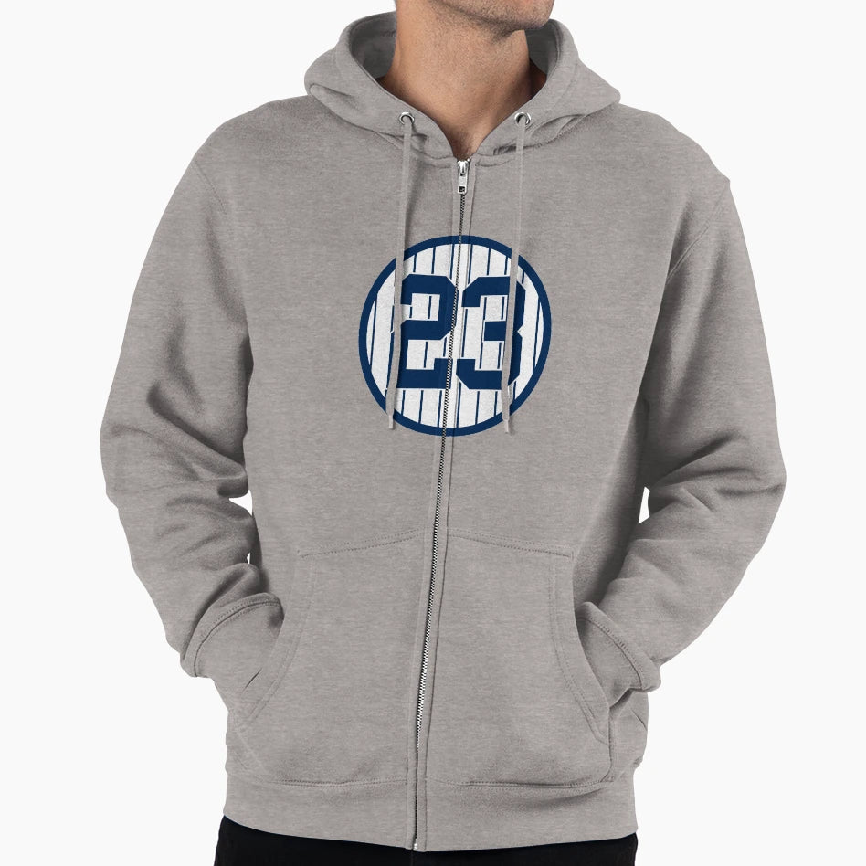 Don Mattingly 23 Jersey Number Hoodie - Aesthetic Graphic for Adults - T-Shirt, Sweatshirt, Hoodie