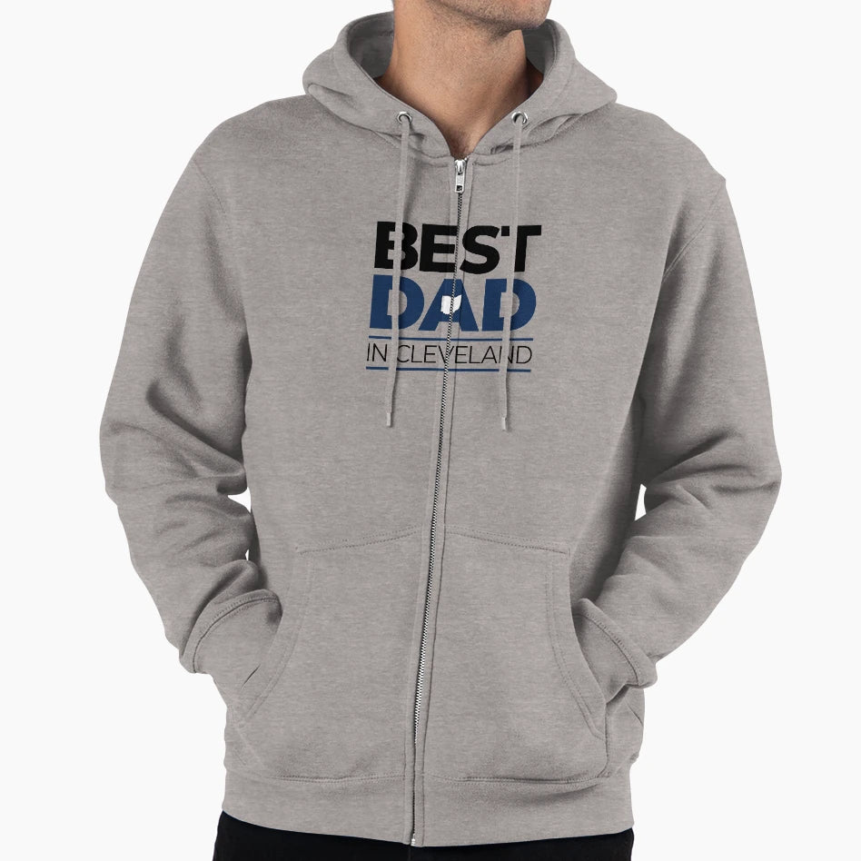 Best Dad Cleveland Hoodie - Fun Novelty Design for Adults - T-Shirt, Sweatshirt, Hoodie