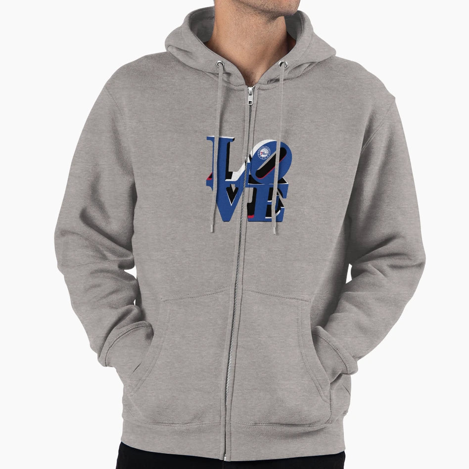 Love 76Ers Logo Hoodie - Casual Everyday Wear Unisex - T-Shirt, Sweatshirt, Hoodie