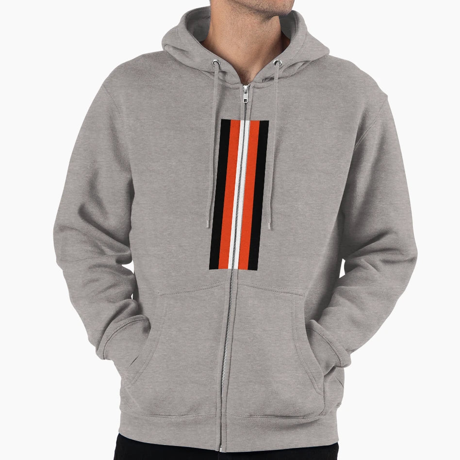 Alt Black Red And White Mod Racing Stripes Hoodie - Custom Art Print Unisex - T-Shirt, Sweatshirt, Hoodie
