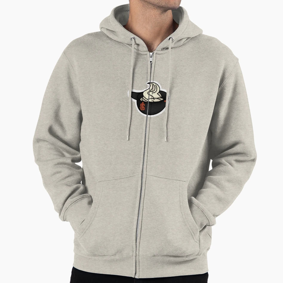 San Francisco Ice Cream Helmet Hoodie - Casual Everyday Wear Men Women - T-Shirt, Sweatshirt, Hoodie