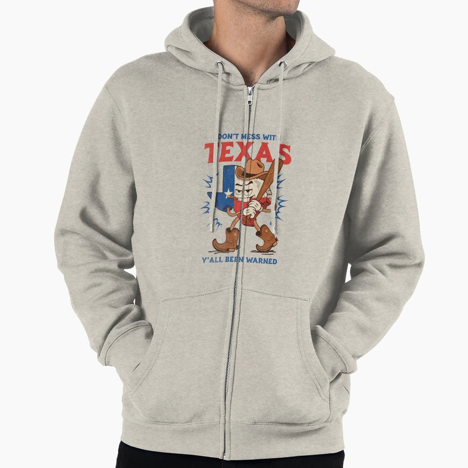 Dont Mess Texas Texas Mascot Cartoon T-Shirt - Trendy Graphic for Adults - T-Shirt, Sweatshirt, Hoodie
