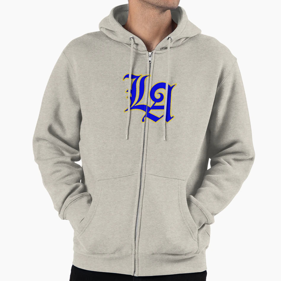 La Familia La Rams Logo Yellow Outline Hoodie - Graphic Print Men Women - T-Shirt, Sweatshirt, Hoodie