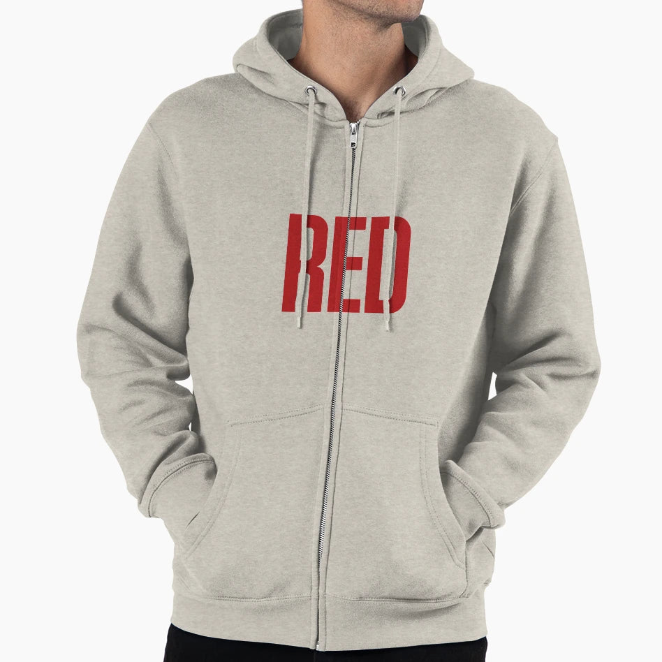 Red Music Hoodie - Streetwear Style Men Women - T-Shirt, Sweatshirt, Hoodie