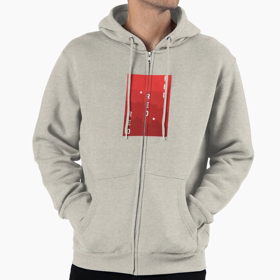 Red Gradient Hoodie - Graphic Print for Adults - T-Shirt, Sweatshirt, Hoodie