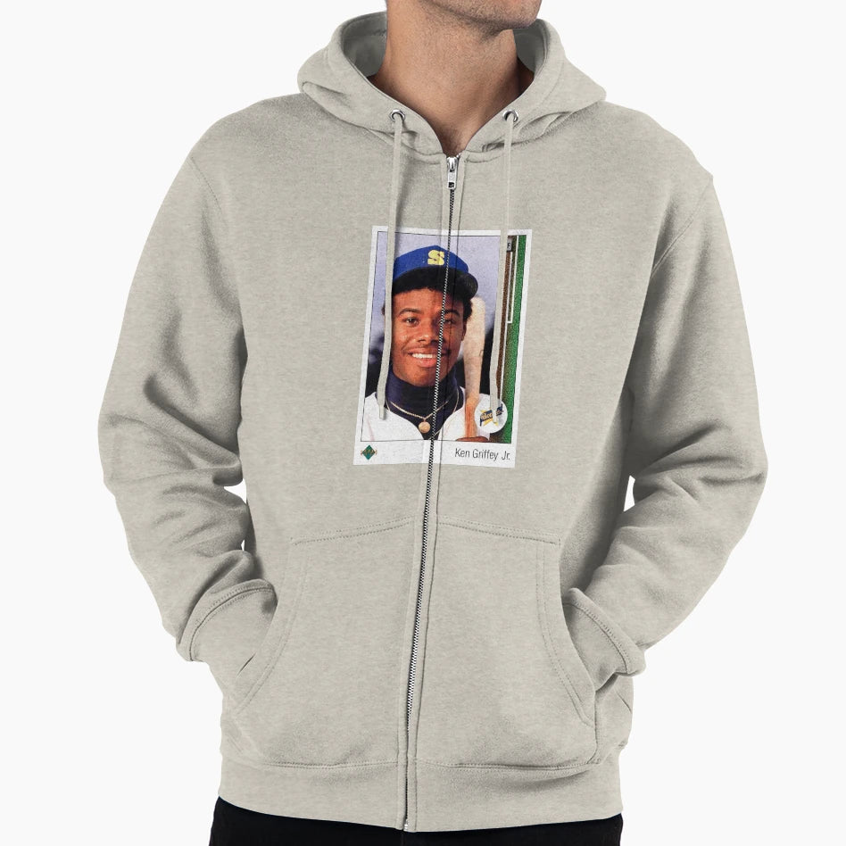 1989 Upper Deck Ken Griffey Jr Rookie Hoodie - Novelty Apparel Unisex - T-Shirt, Sweatshirt, Hoodie