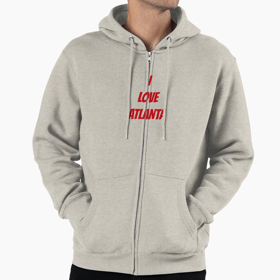 I Love Atlanta Hoodie - Custom Art Print Unisex - T-Shirt, Sweatshirt, Hoodie