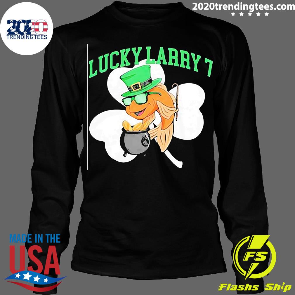 St Patrick's Day Lucky Larry 7 - Adult & Kids T-Shirts, Sweatshirts & Hoodies apparel design preview 4