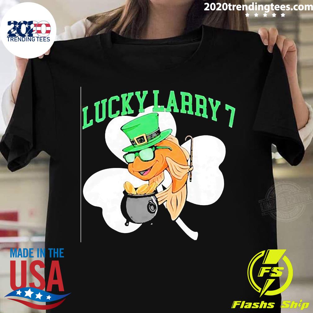 St Patrick's Day Lucky Larry 7 - Adult & Kids T-Shirts, Sweatshirts & Hoodies apparel design preview 1