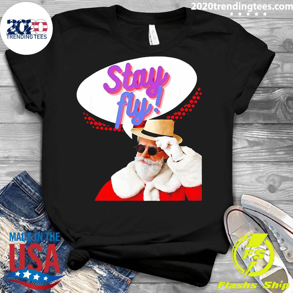 Stay Fly Santa - Adult & Kids T-Shirts, Sweatshirts & Hoodies apparel design preview 3