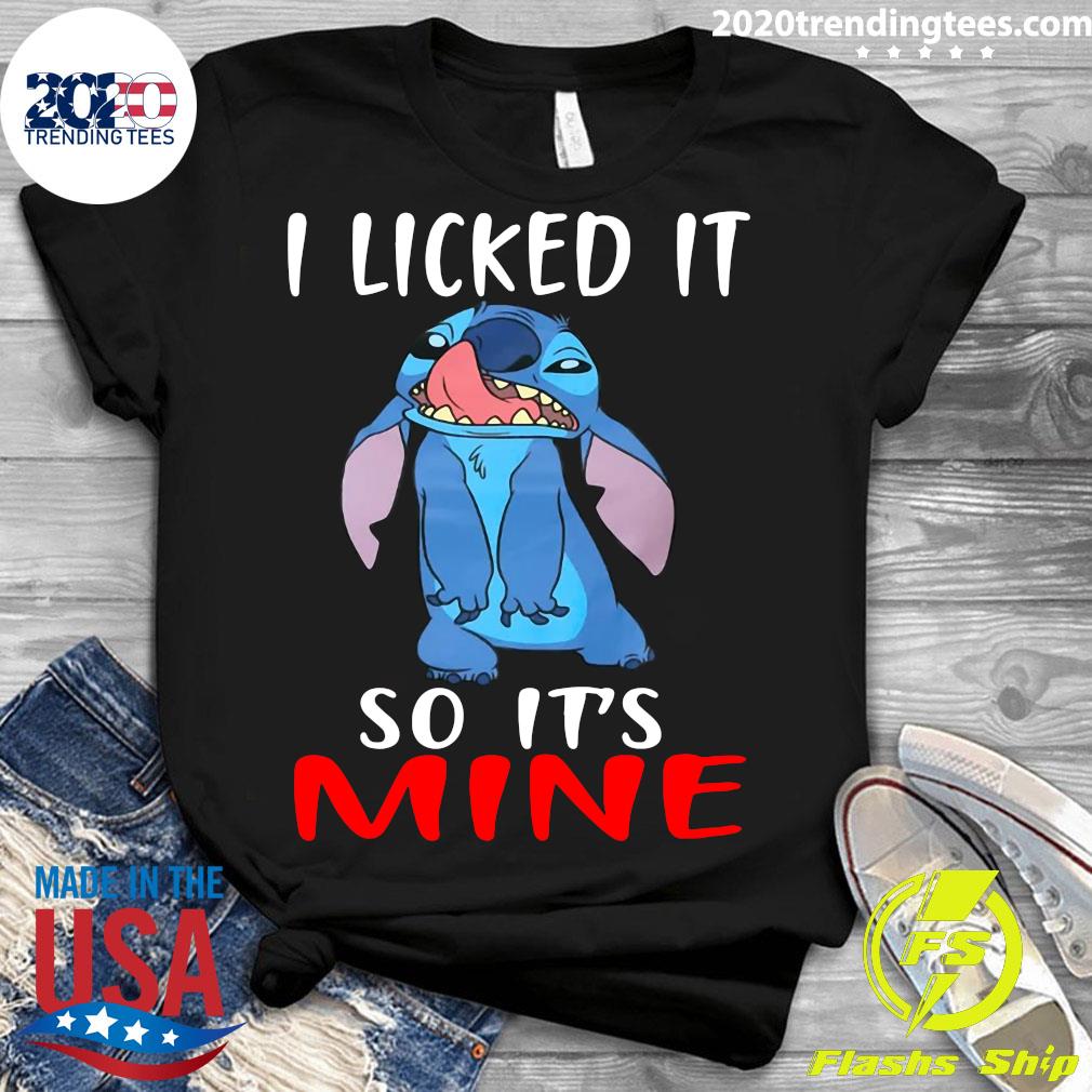 Stitch I Licked It So It's Mine - Adult & Kids T-Shirts, Sweatshirts & Hoodies apparel design preview 3