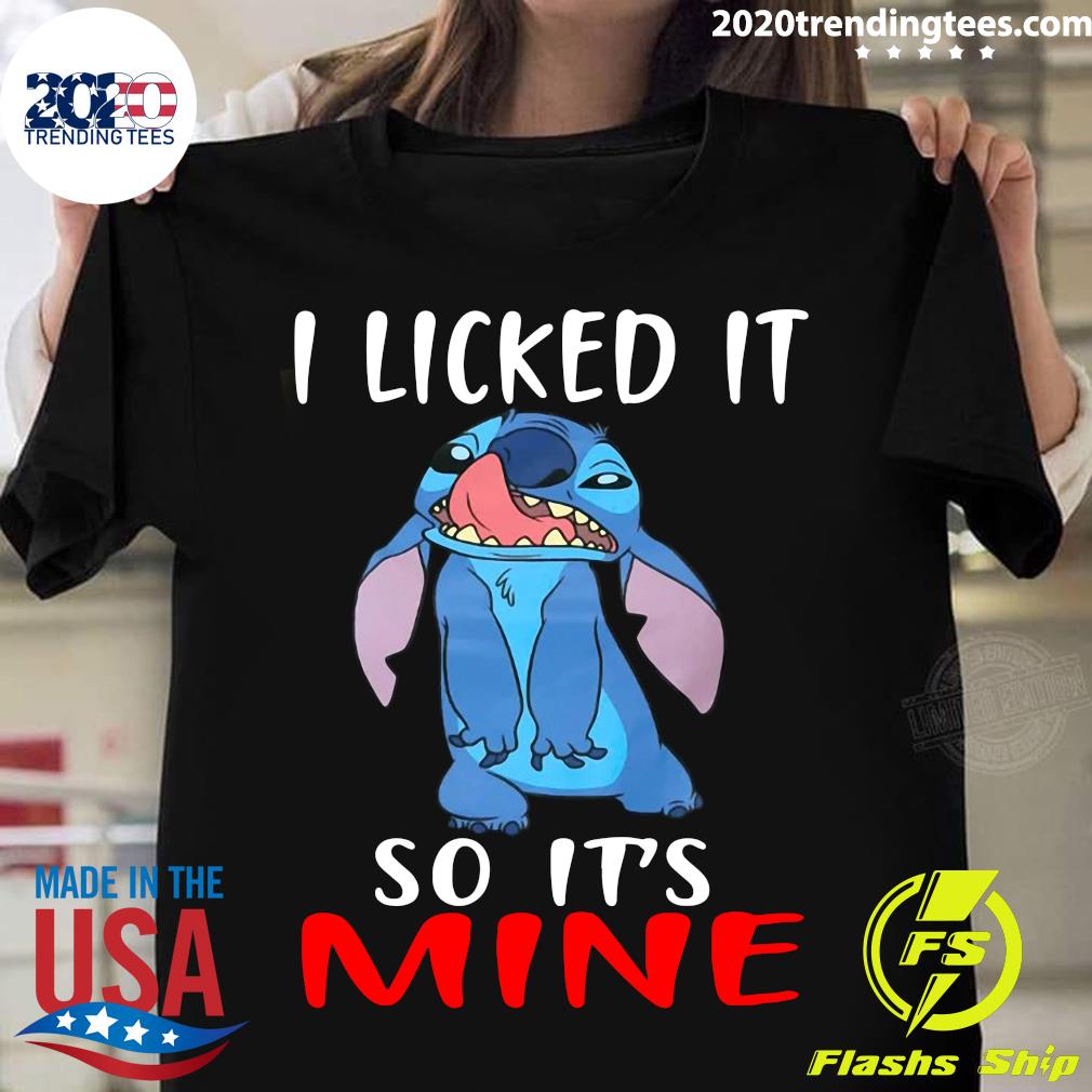 Stitch I Licked It So It's Mine - Adult & Kids T-Shirts, Sweatshirts & Hoodies apparel design preview 1