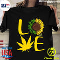 Sunflower Love Cannabis - Adult & Kids T-Shirts, Sweatshirts & Hoodies apparel design preview 1