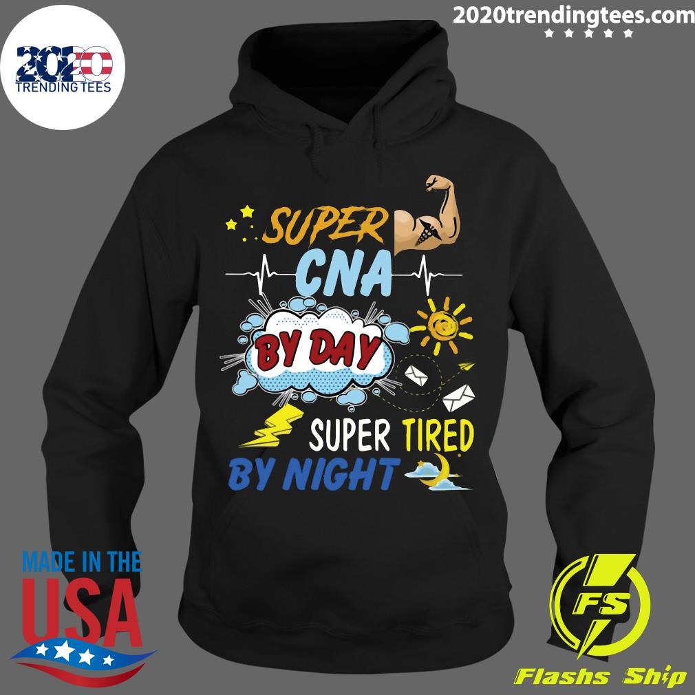 Super CNA By Day Tired Night - Adult & Kids T-Shirts, Sweatshirts & Hoodies apparel design preview 2