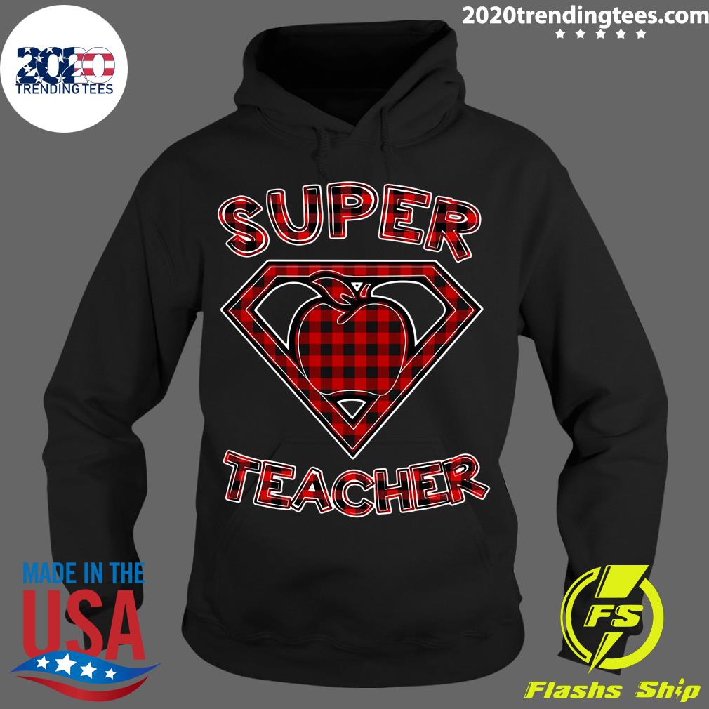 Super Teacher Superhero Apple - Adult & Kids T-Shirts, Sweatshirts & Hoodies apparel design preview 2