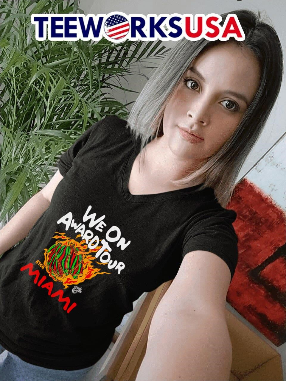 A Tribe Called Quest x Miami Heat We On Award Tour - Adult & Kids T-Shirts, Sweatshirts & Hoodies apparel design preview 7