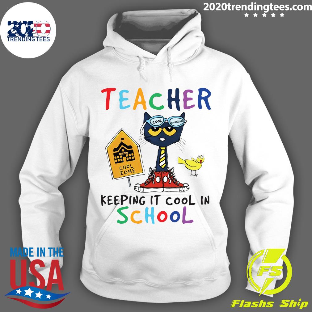 Teacher Zone Keeping It Cool In School - Adult & Kids T-Shirts, Sweatshirts & Hoodies apparel design preview 2