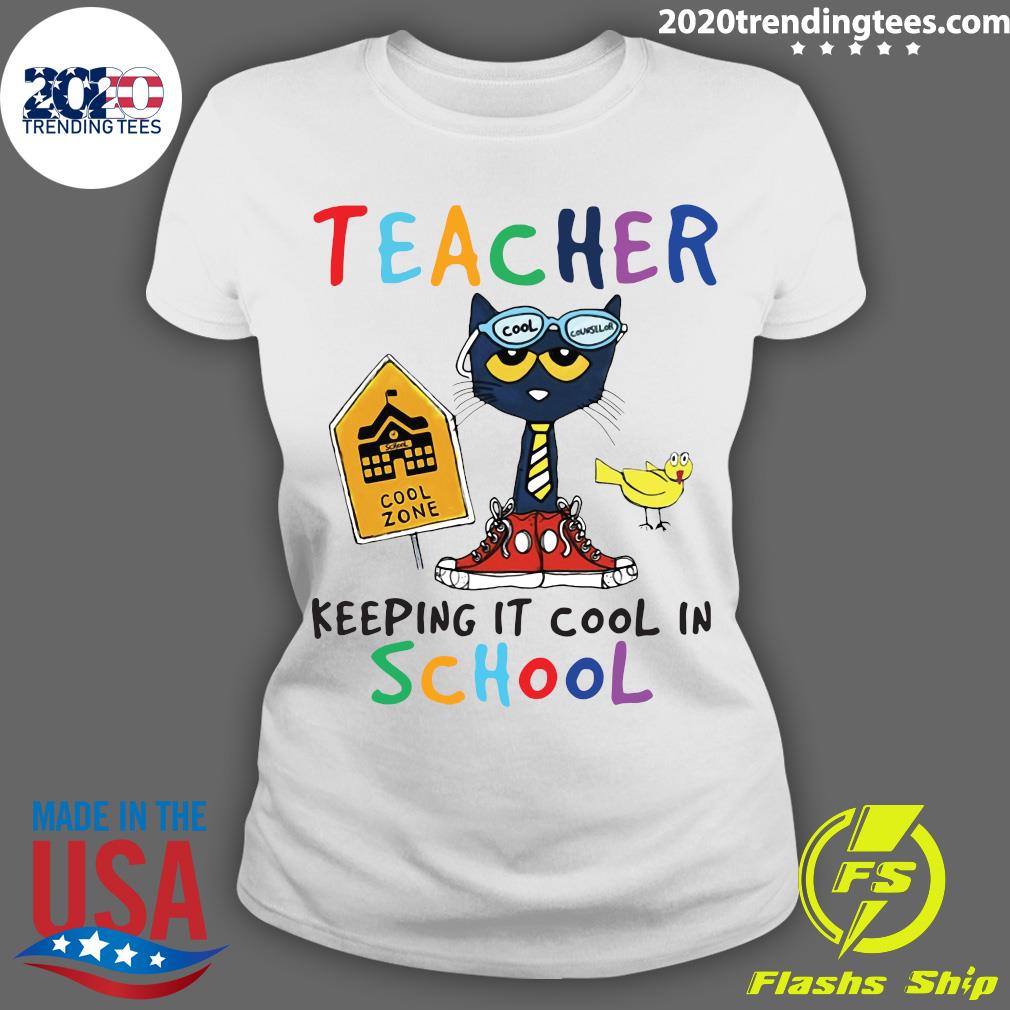 Teacher Zone Keeping It Cool In School - Adult & Kids T-Shirts, Sweatshirts & Hoodies apparel design preview 3